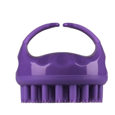 Антицеллюлитный ручной массажер из пластика с высокими силиконовыми пупырышками 9см для тела; цвет Фиолетовый 604792 фото