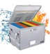 Вогнестійка та водонепроникна скринька-органайзер для документів з роздільниками всередині; колір Срібло 700015 фото 1