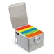 Вогнестійка та водонепроникна скринька-органайзер для документів з роздільниками всередині; колір Срібло 700015 фото 3