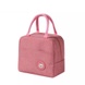 Ланч-сумка на молнии с ручками однотонная с внешним карманом; цвет Розовый 604099 фото 1