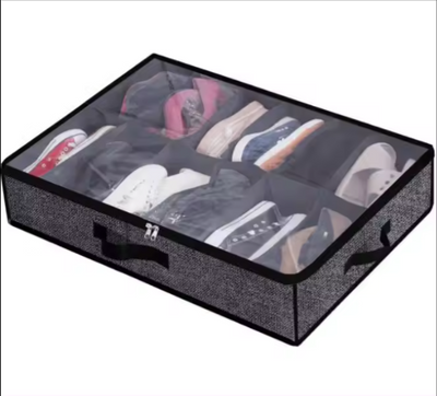 Органайзер під ліжко прямокутний із спеціальними секціями для зберігання взуття 7000171-1-3-2 фото