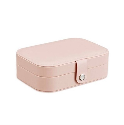 Скринька для прикрас містка зі штучної шкіри 16×11×5см; колір Рожевий 604754 фото