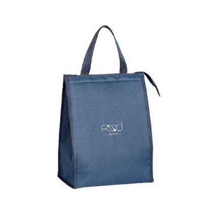 Ланч-сумка на блискавці з ручками із водонепроникної тканини 25×16×34см для пікніка; колір Синій 602538 фото