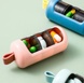 Таблетница с 3 ячейками из пластика 9×3 см для таблеток - мятний цвет 603771 фото 5