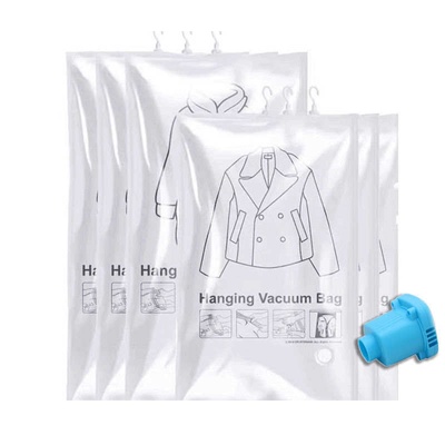 Вакуумний пакет з малюнком (з клапаном та гачком) для пакування та зберігання одягу 601759-1-3 фото