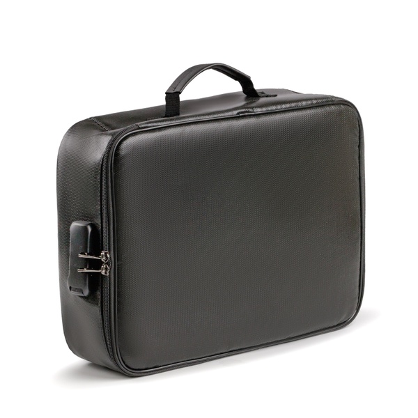 Огнестойкий и водонепроницаемый органайзер-чемодан для документов и ценных вещей 36*27*10см; цвет Черный 700032 фото